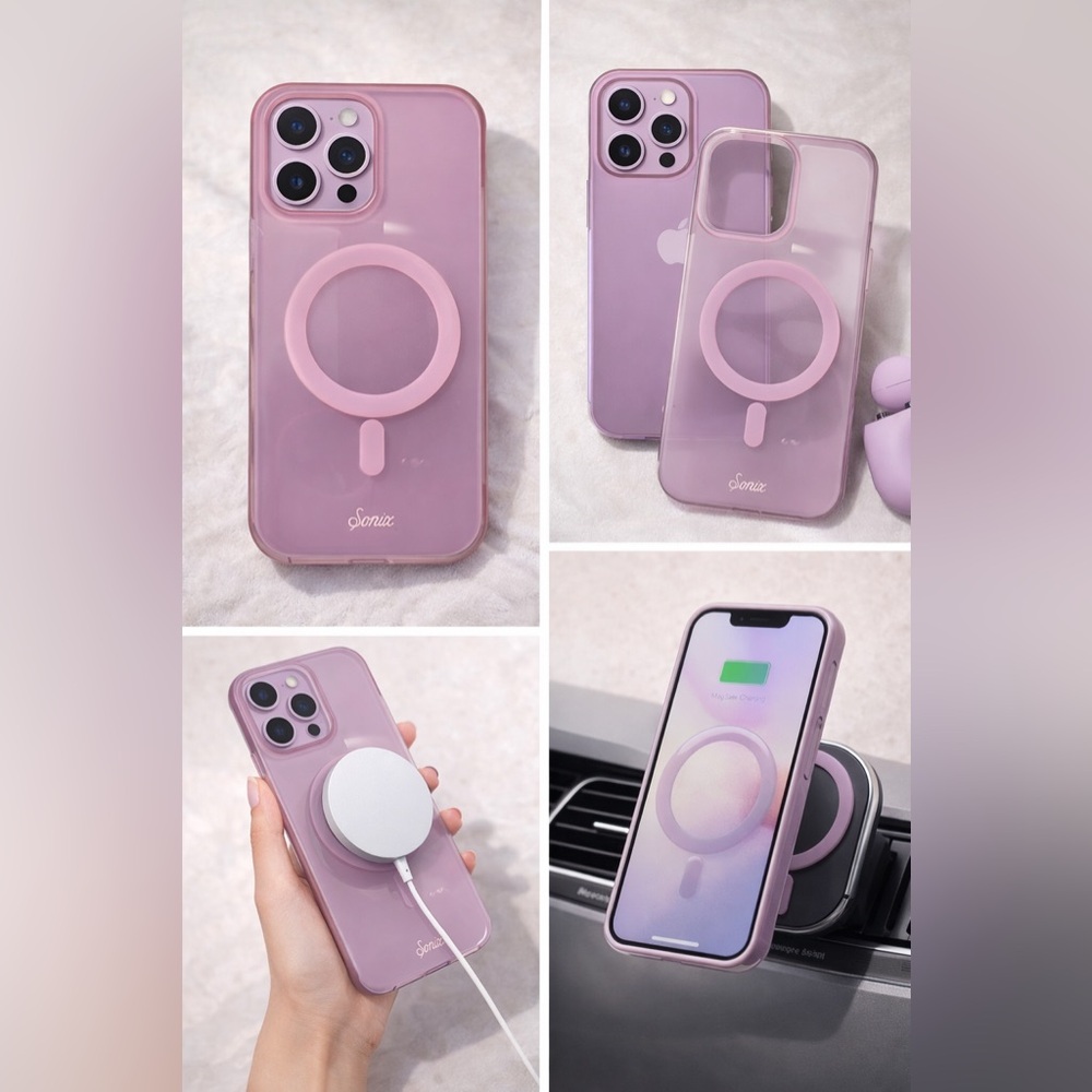 Sonix Blush Pink Phone Case with Ring Holder iPhone 15 pro max - Picture 3 of 4